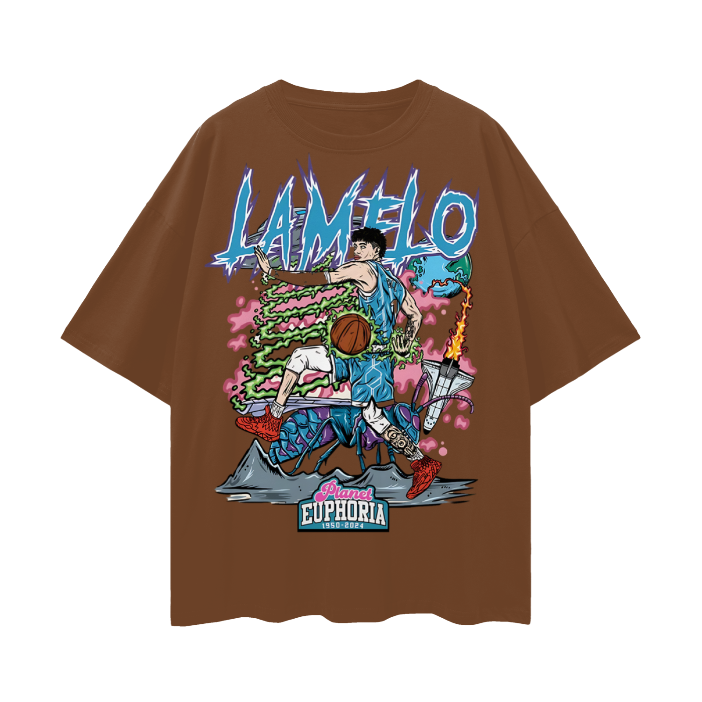 LaMelo Ball NBA PA Skeleton Graphic Oversized T Shirt