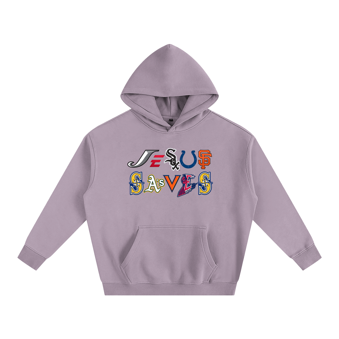 Vintage/Y2K Religious Jesus Saves Logos Oversized Hoodie