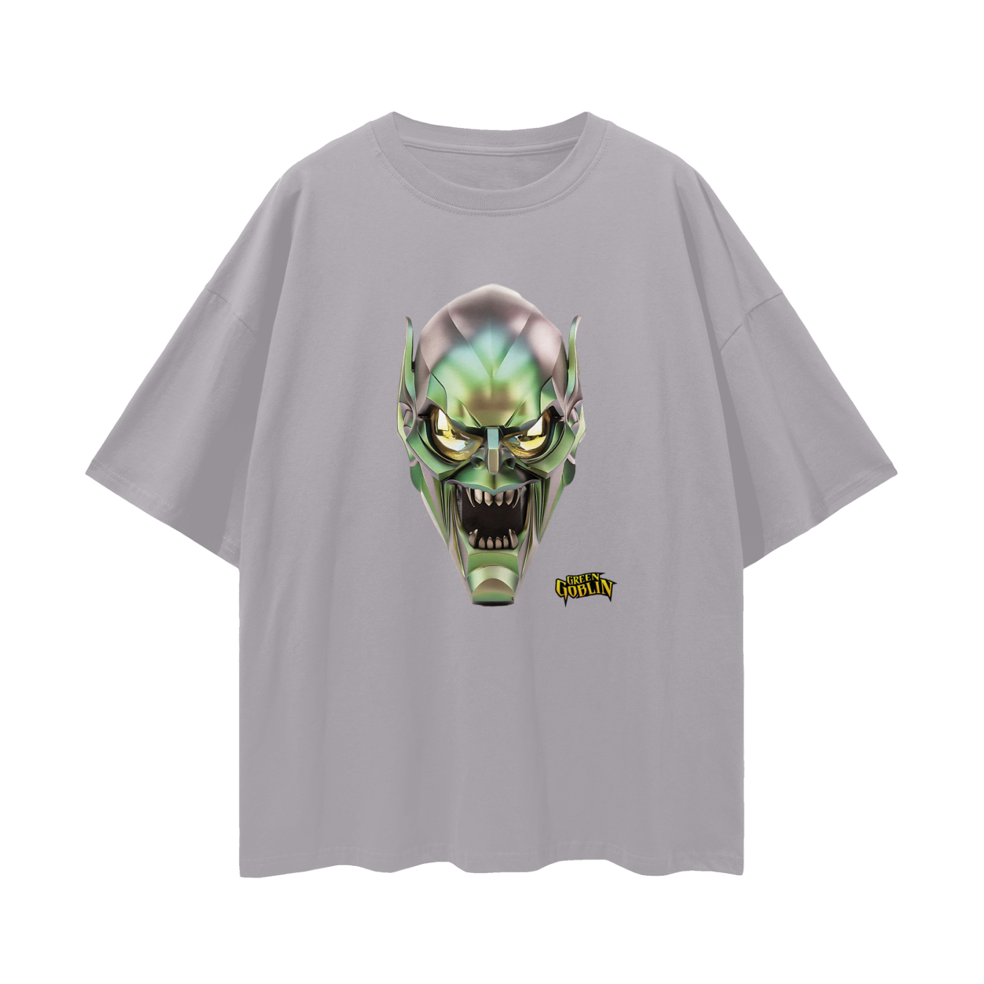 Spiderman Green Goblin Mask Vintage Like Graphic Oversized T Shirt