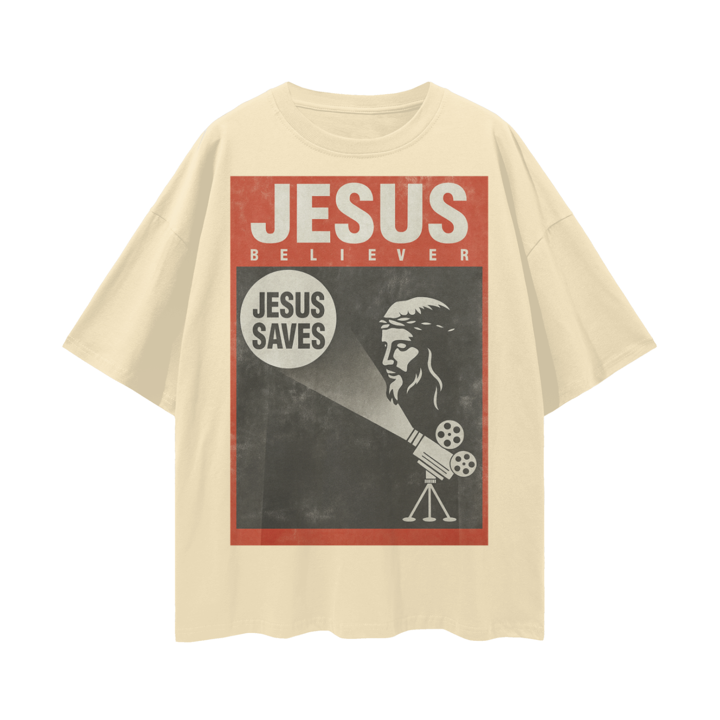 Religious Vintage/Y2K Jesus Believer Oversized T Shirt