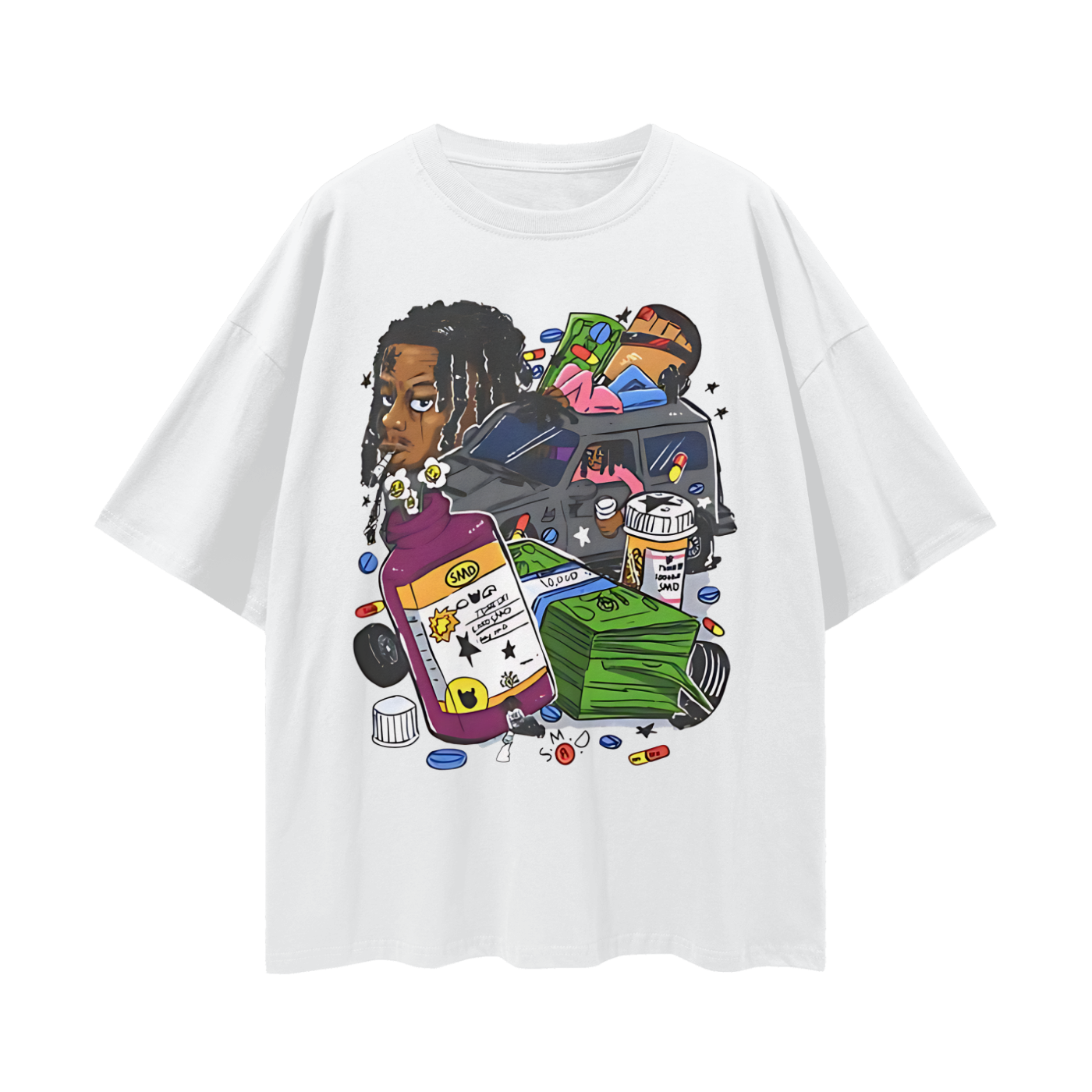 Lucki Rapper Graphic Oversized T Shirt
