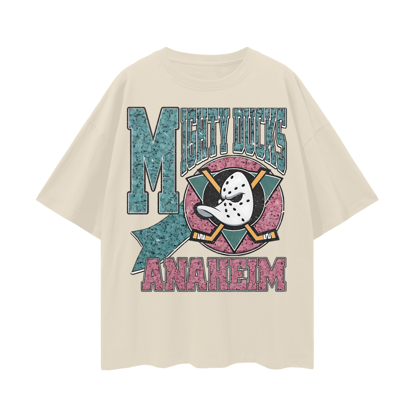 Vintage Like Mighty Ducks Graphic Oversized T Shirt