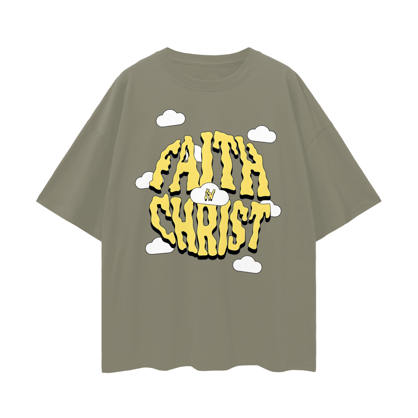 Religious Have Faith In Christ Y2K Vintage Like Graphic Oversized T Shirt