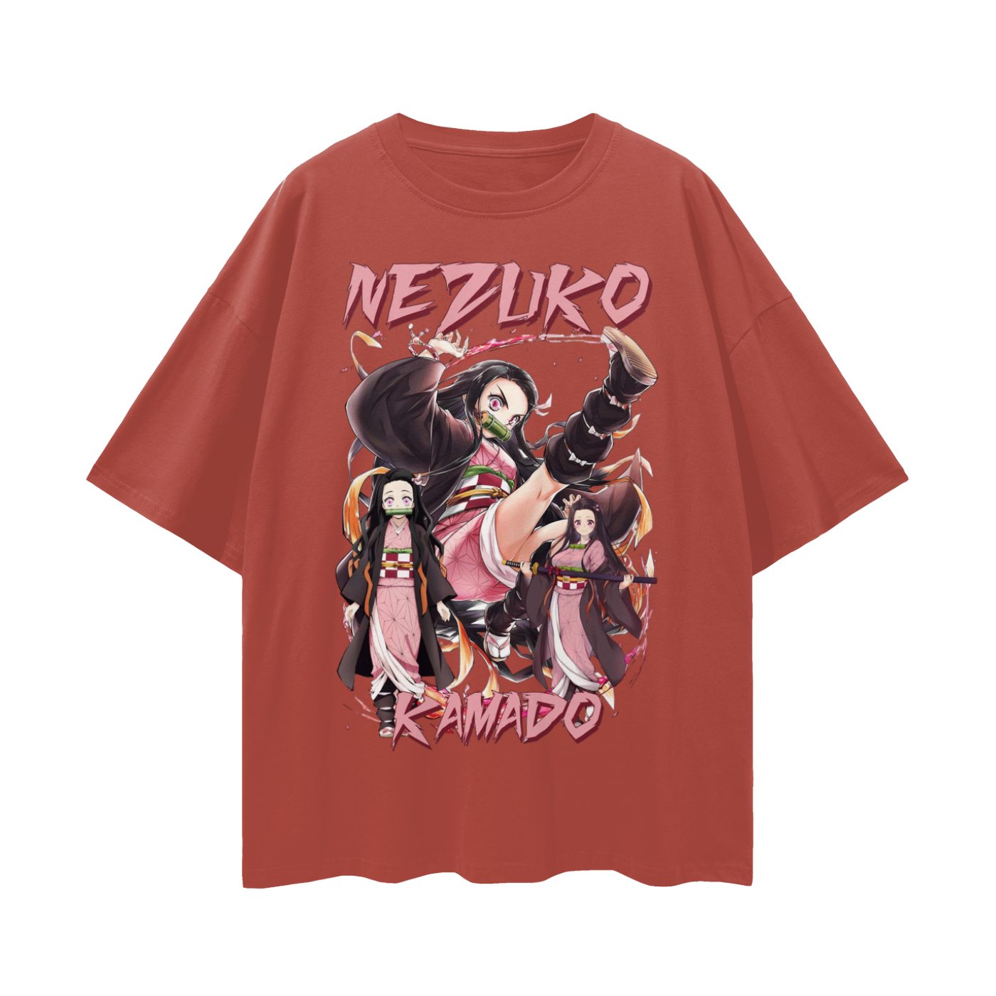 Vintage/Y2K Demon Slayer Anime Nezuko Oversized T Shirt