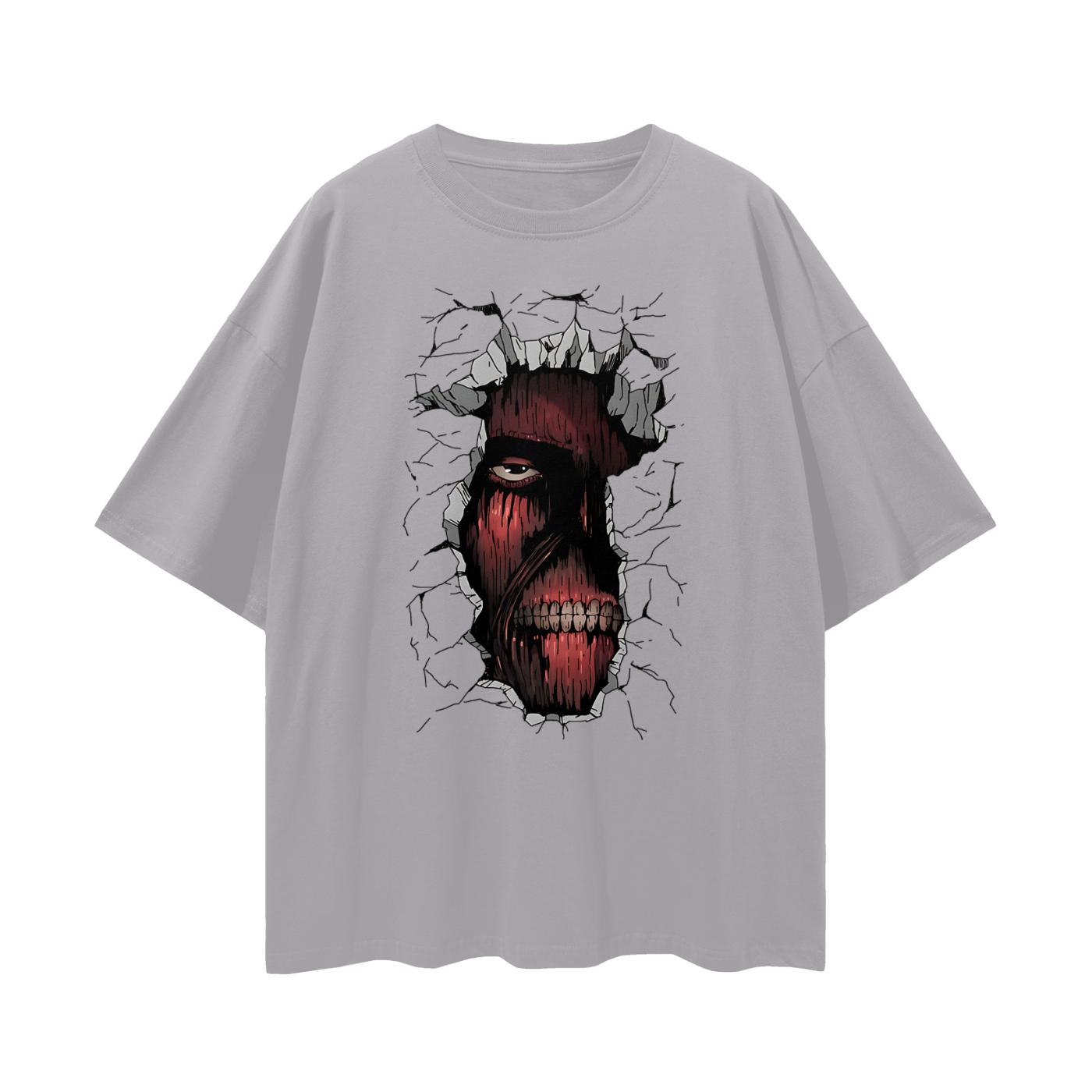 Vintage/Y2K Attack On Titans Anime Graphic Oversized T Shirt