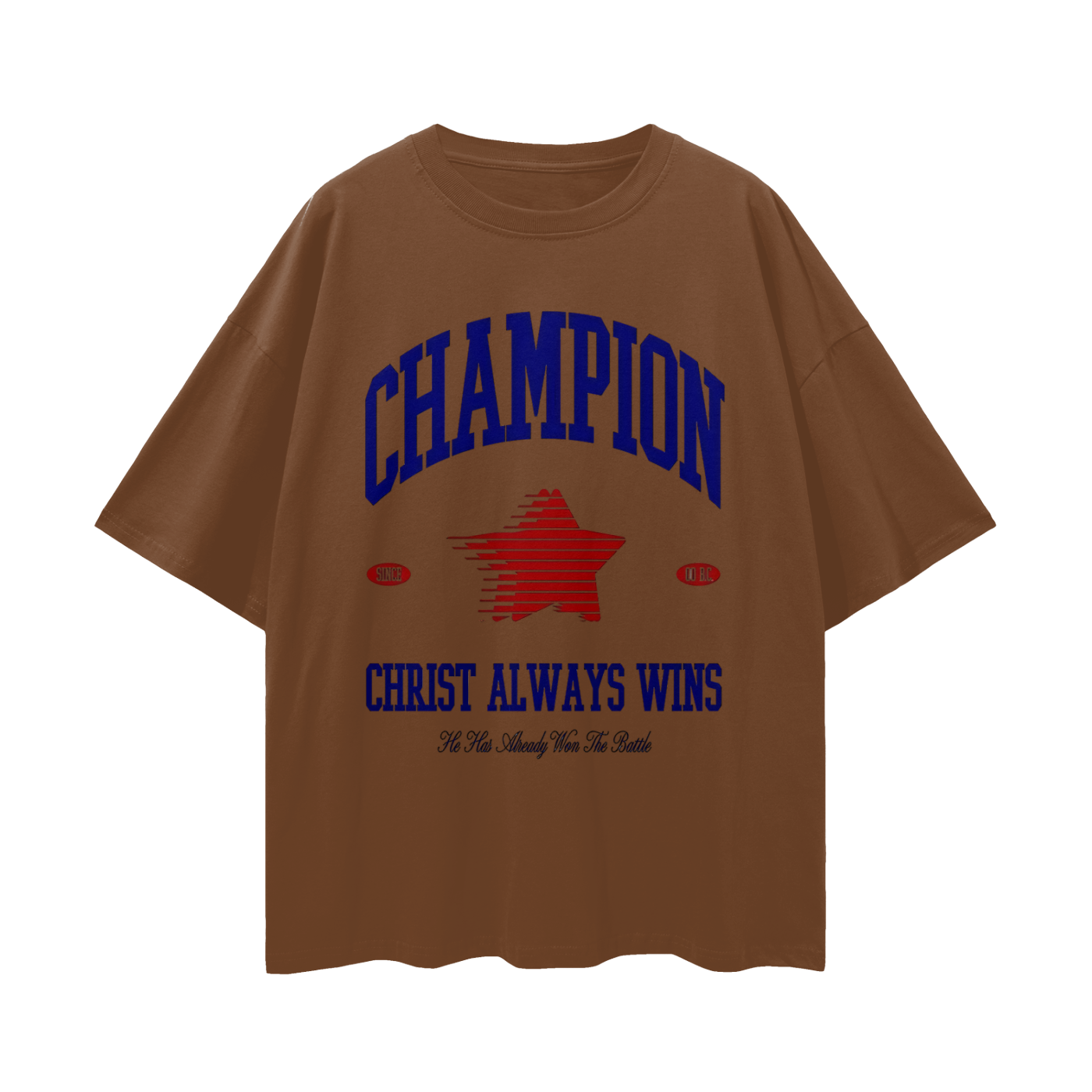 Religious Christ Always Wins 90s Y2K Vintage Like Graphic Oversized T Shirt