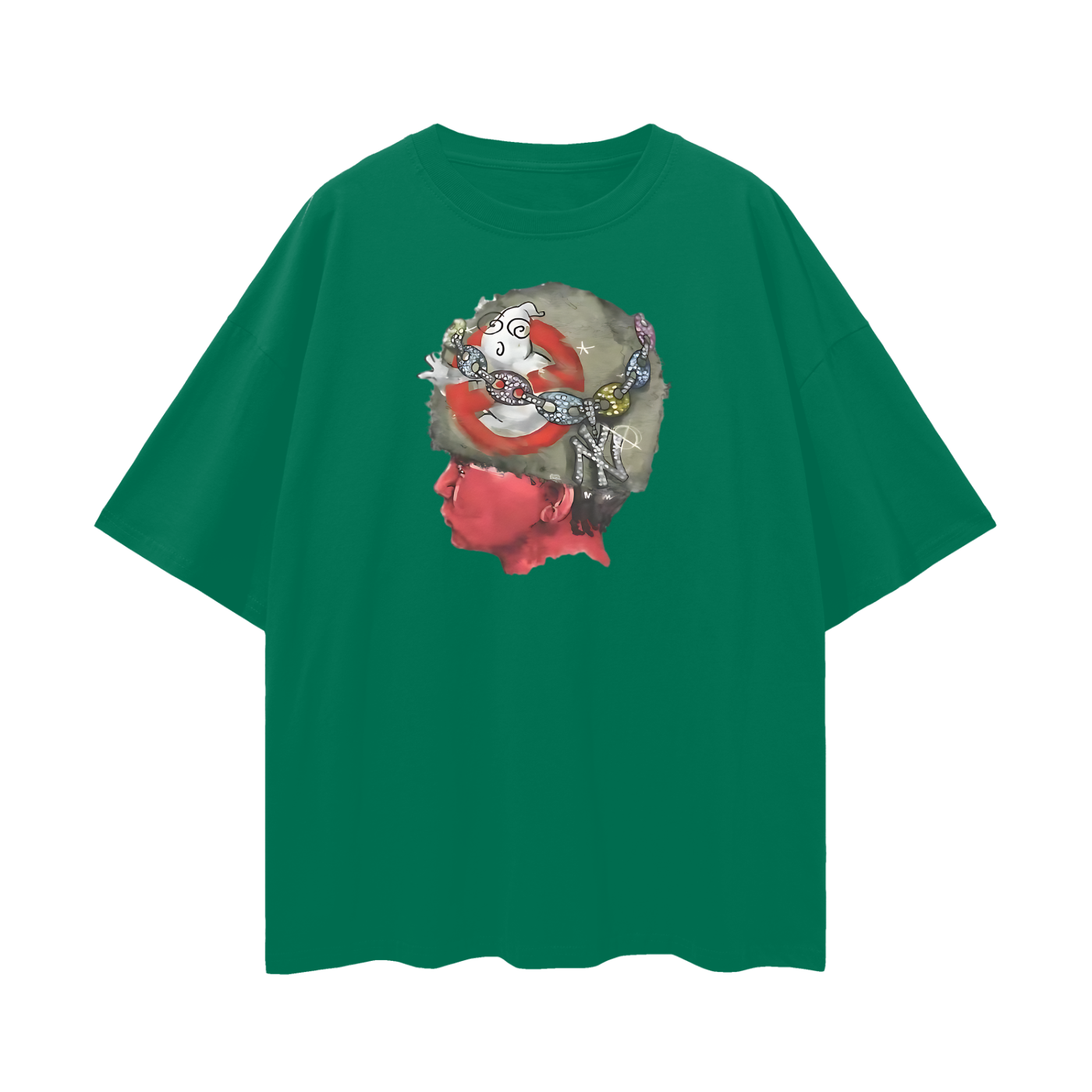 Vintage Like Peace Soldier War Helmet Graphic Oversized T Shirt