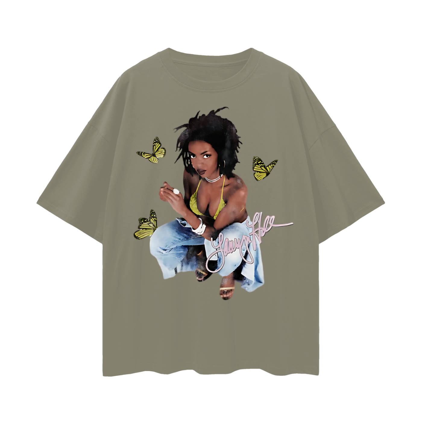 Vintage Like Boot Leg Lauryn Hill 90s Graphic Oversized T Shirt