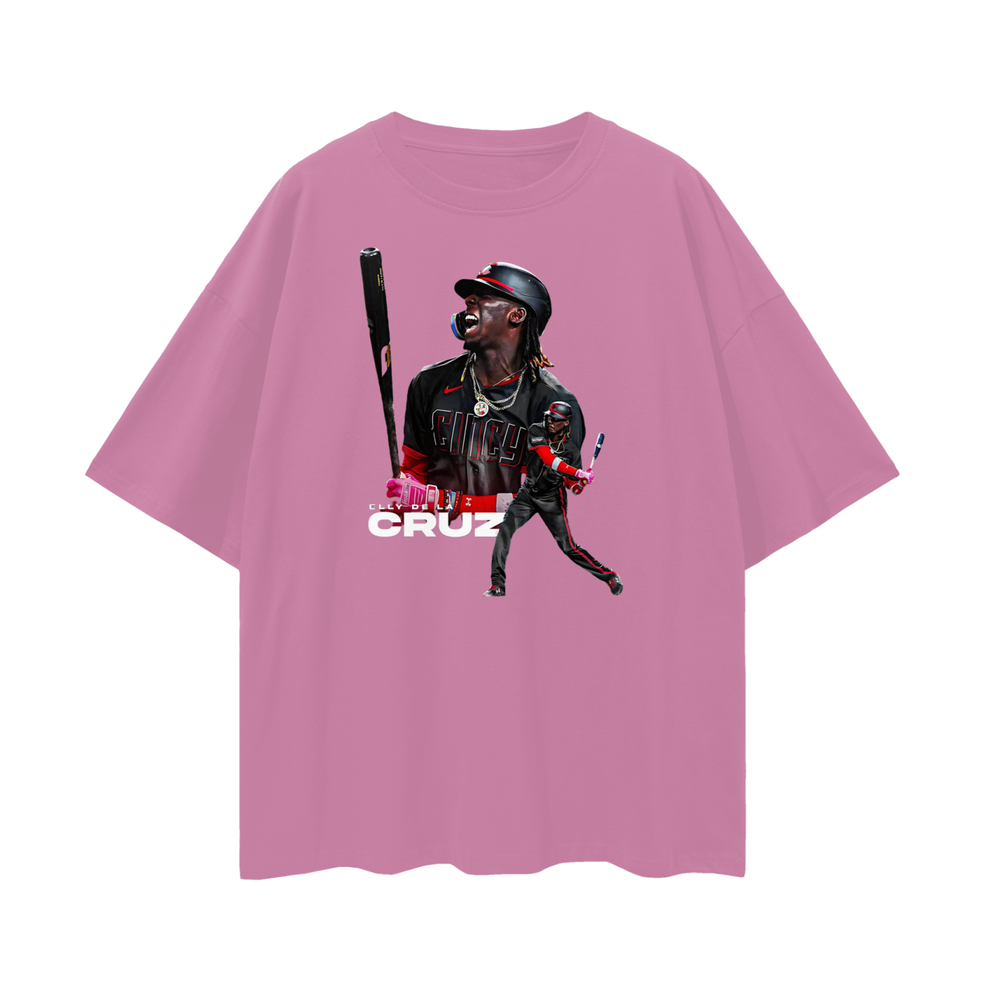 Elly De La Cruz Reds Graphic Oversized T Shirt