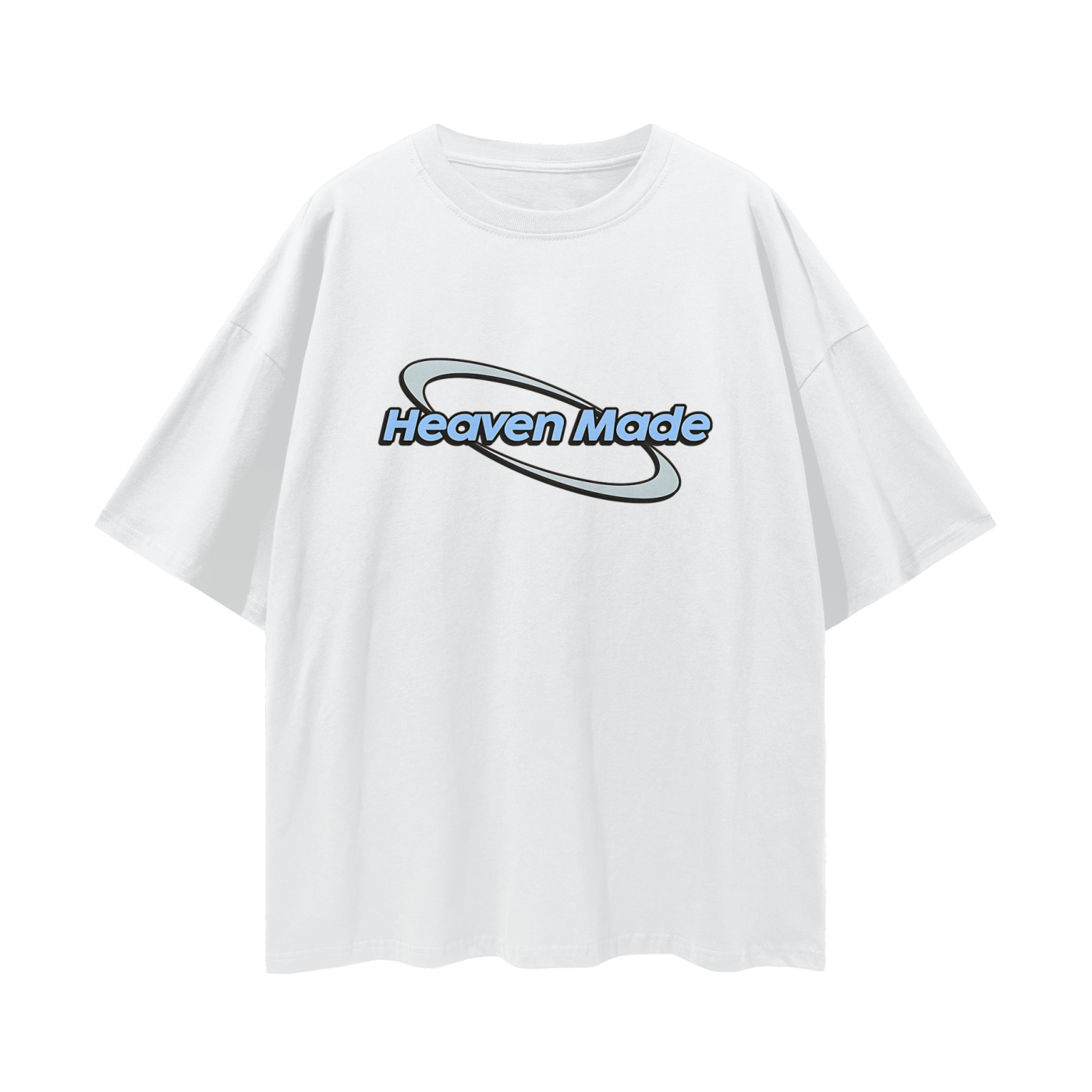 Religious Jesus Heaven Made Graphic Oversized T Shirt