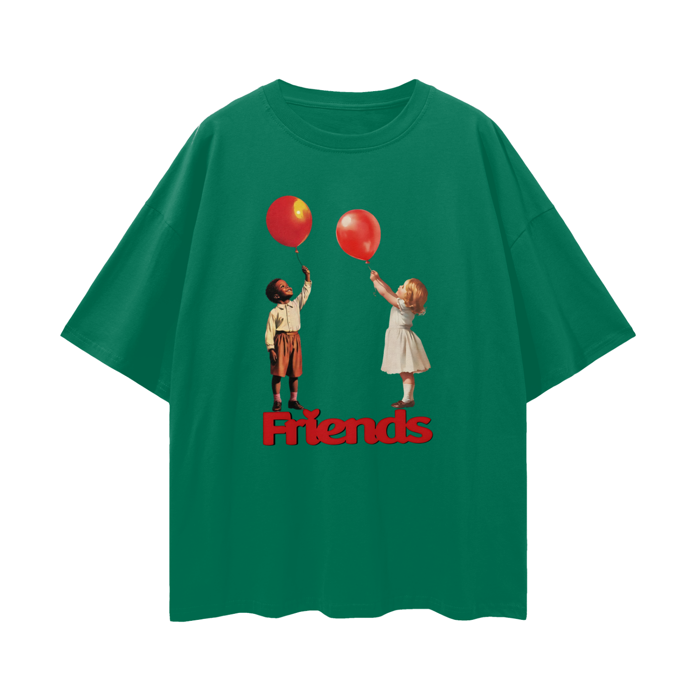 Friends Y2K Vintage Like Graphic Oversized T Shirt
