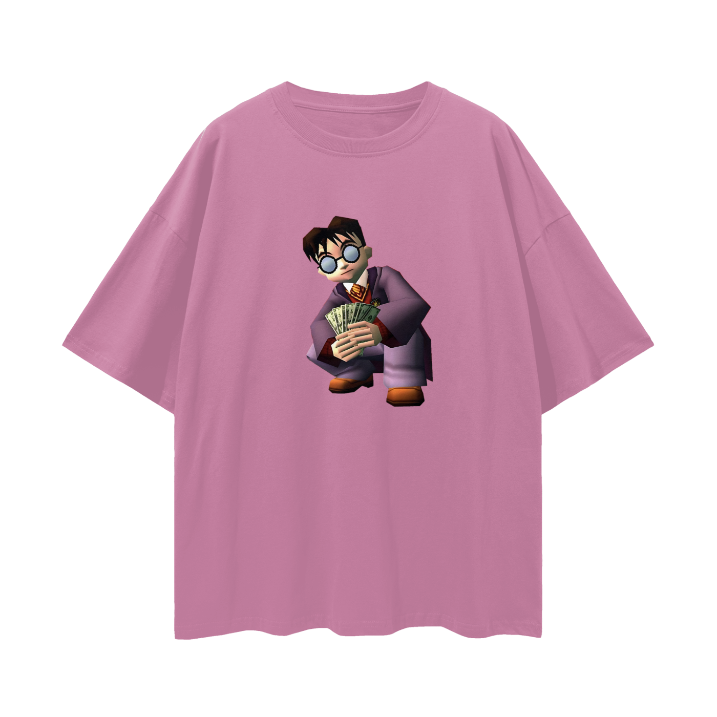 Harry Potter Money Spread 90s Vintage Like Graphic Oversized T Shirt