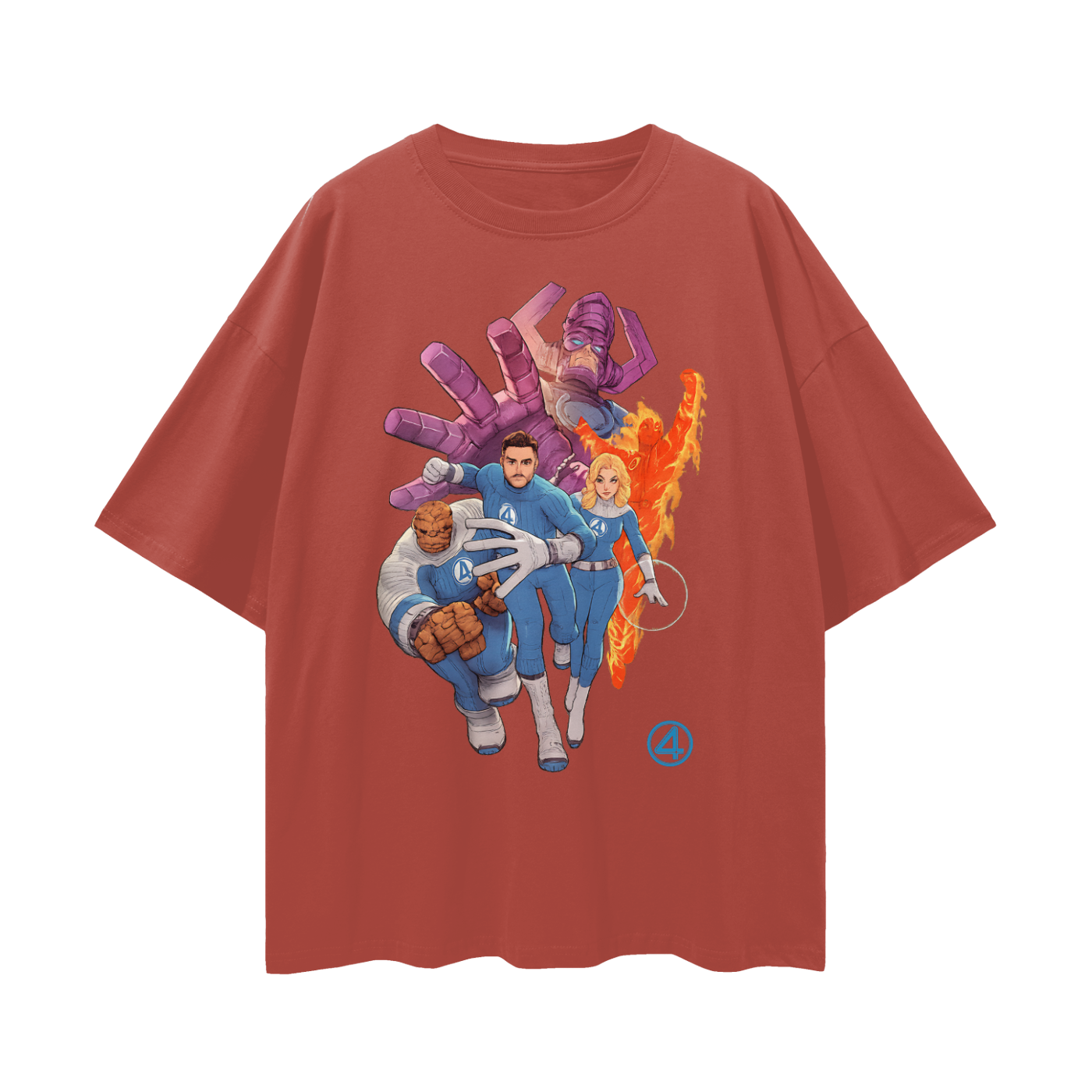 Vintage Like Galactus Fantastic 4 Graphic Oversized T Shirt