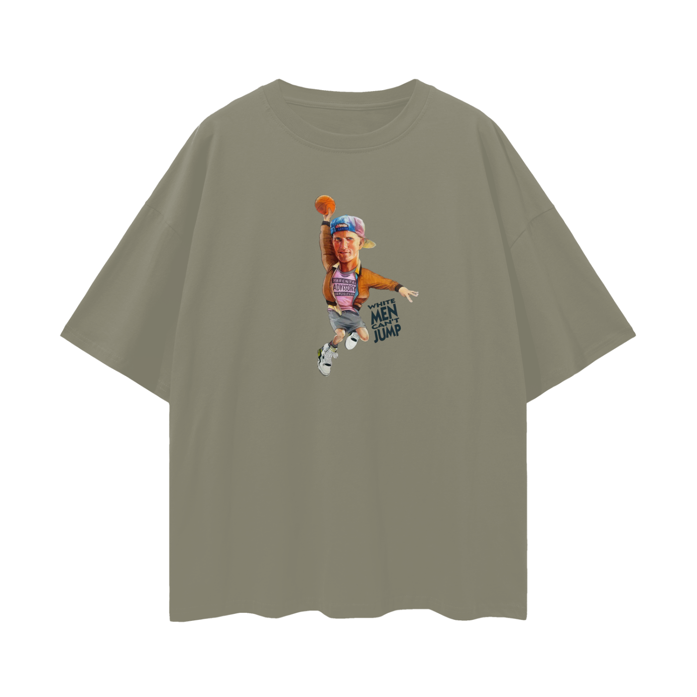 White Men Can't Jump 90s Vintage Like Graphic Oversized T Shirt