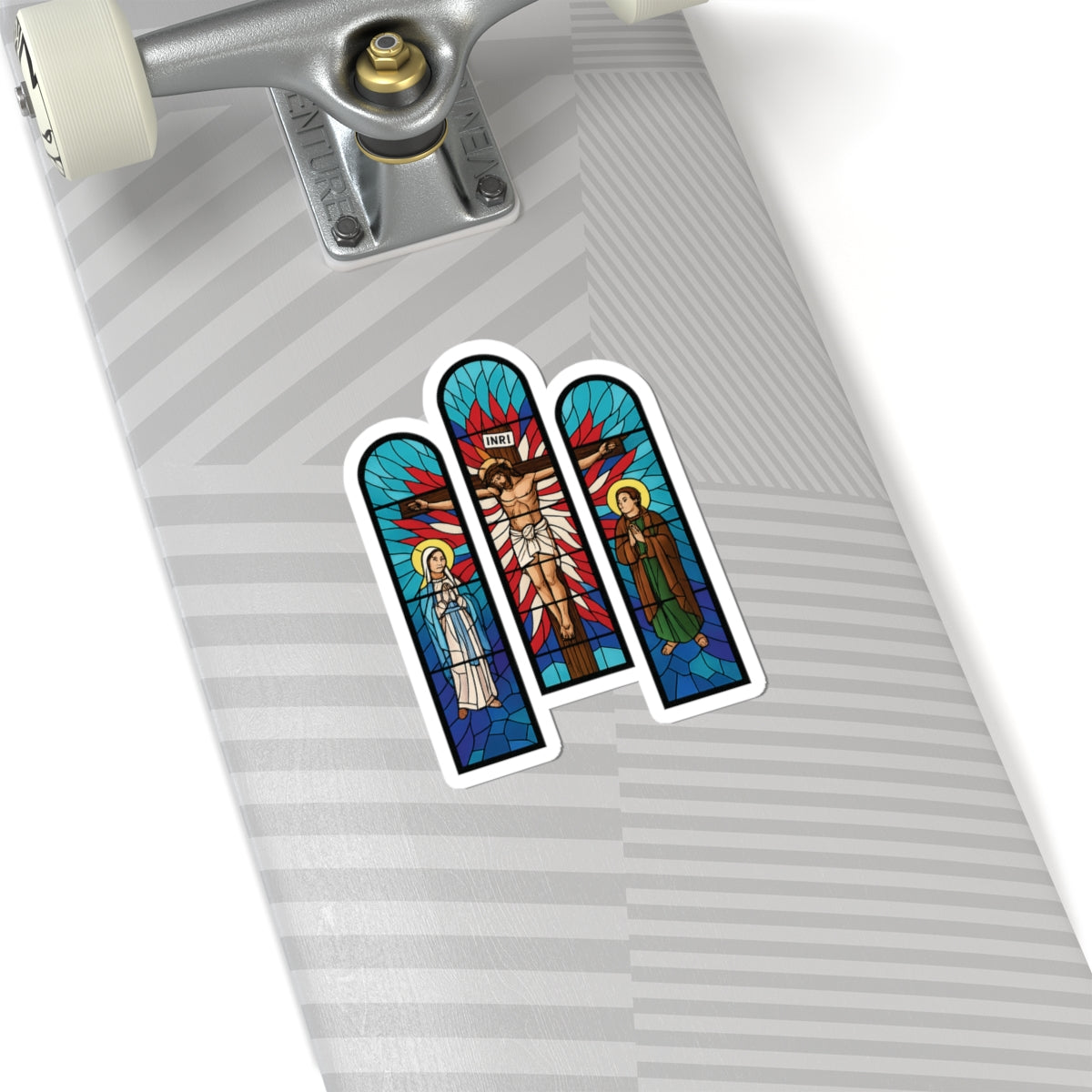 Religious Jesus Cathedral Glass Graphic Sticker
