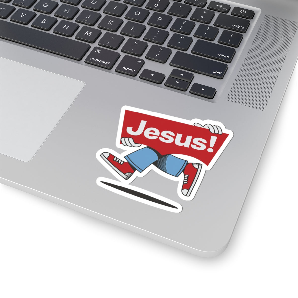 Religious Jesus Vintage Levi's Logo Like Sticker