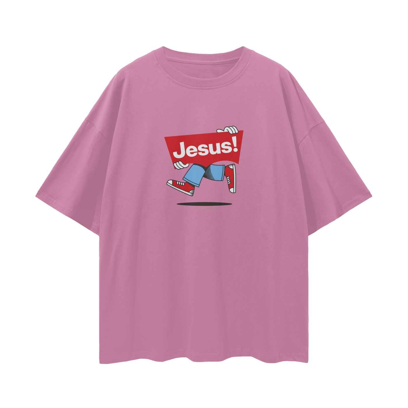 Religious Jesus Vintage Levi's Logo Like Graphic Oversized T Shirt