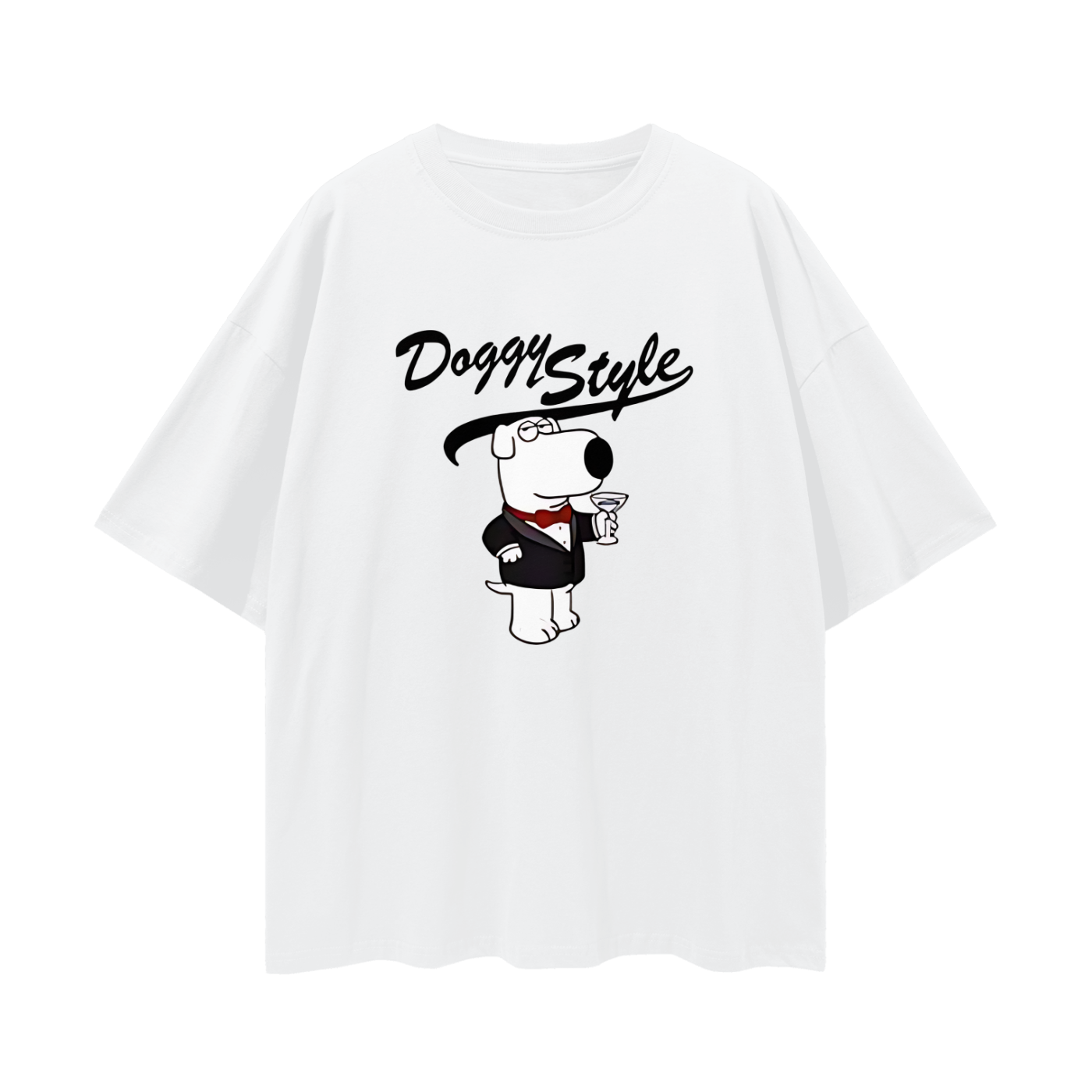 Funny Family Guy Doggy Style Brian Griffin Oversized T Shirt