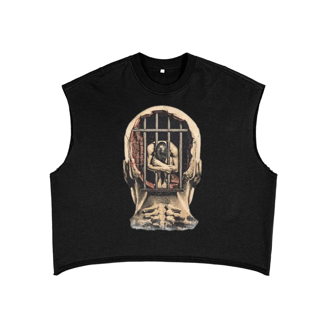 Mental Jail Cell 90s Y2K Vintage Like Boxy Tank Top
