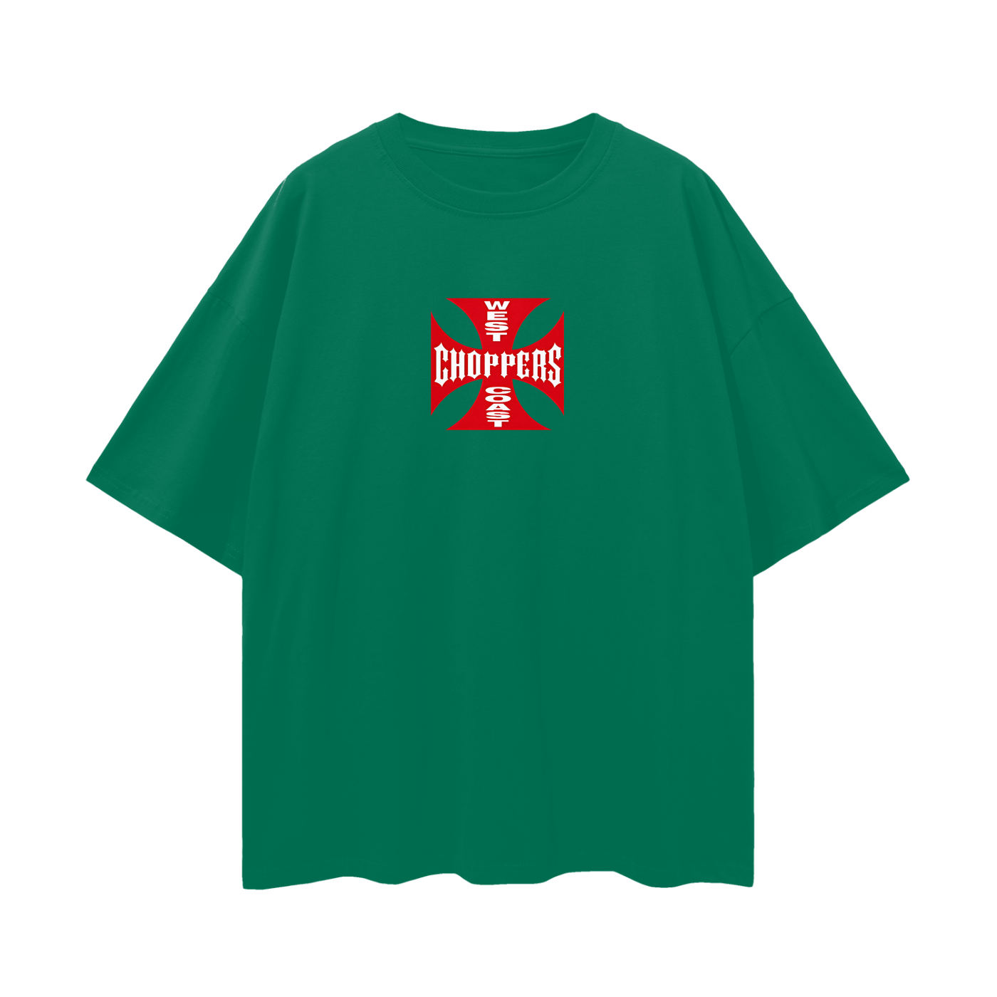 Vintage Like Red West Coast Choppers Oversized T Shirt
