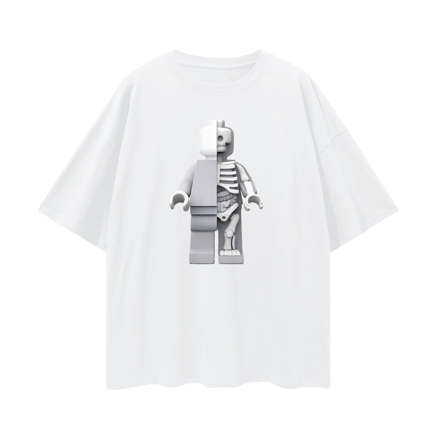 Vintage Like Lego Micro Anatomic Y2K Graphic Oversized T Shirt