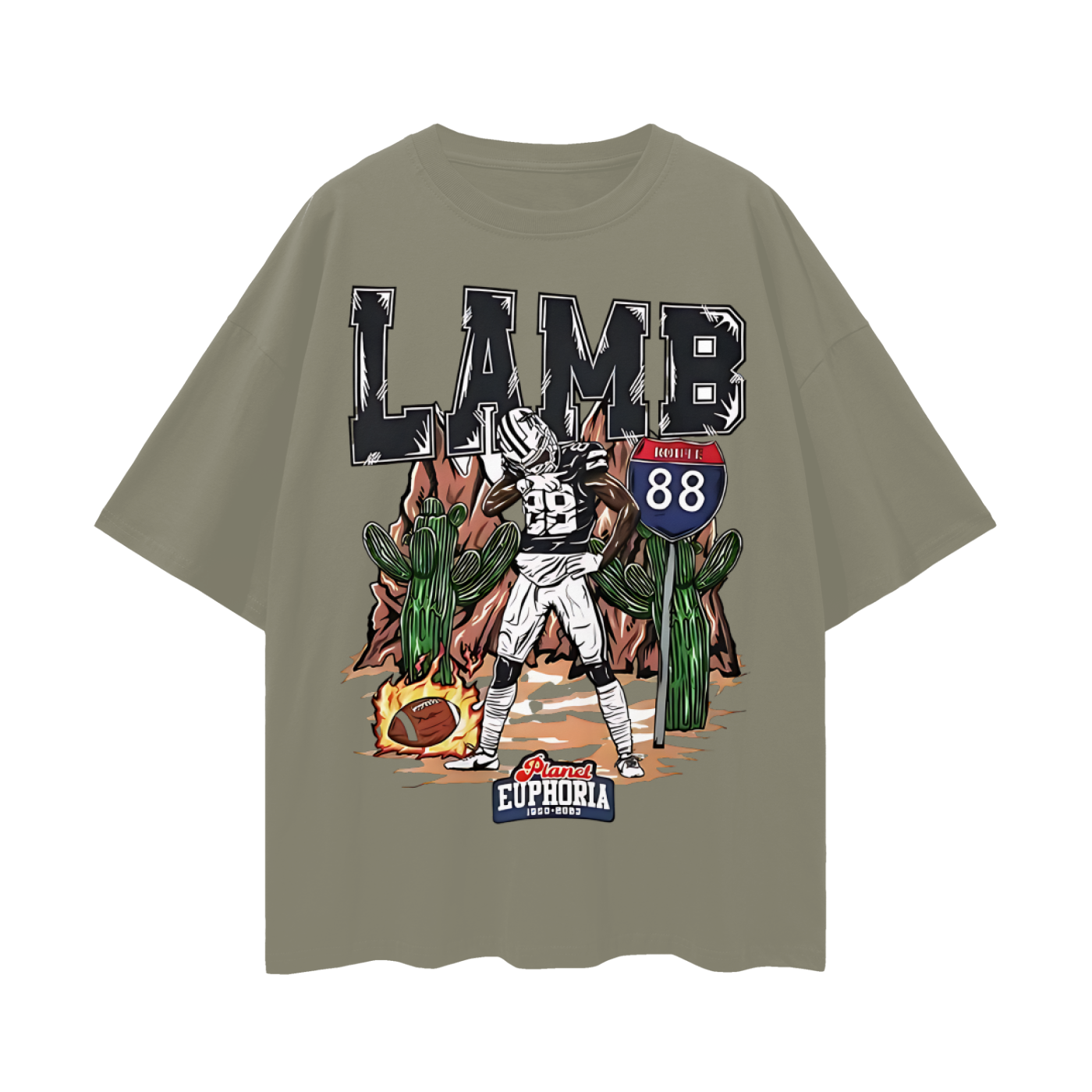 Ceedee Lamb 88 EU Like 90s Y2K Vintage Like Graphic Oversized T Shirt