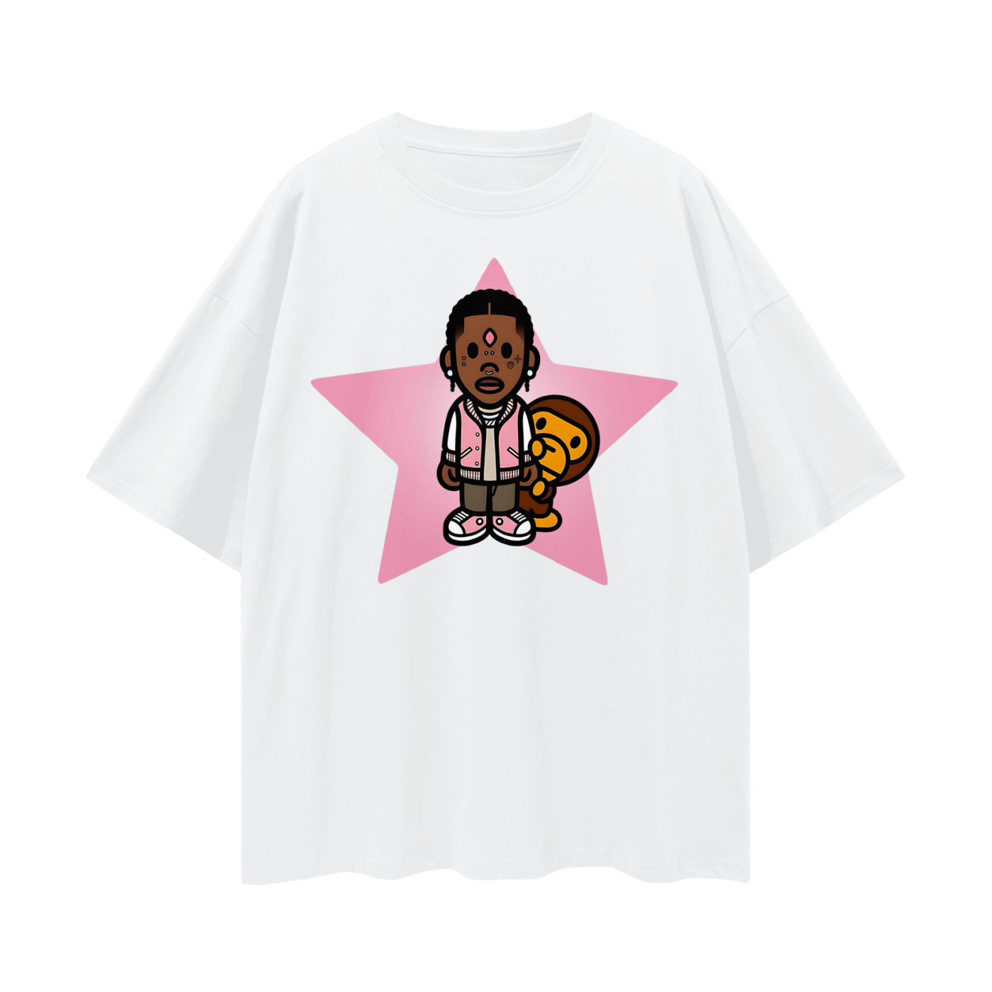Vintage Like Lil Uzi Baby Milo Star Oversized T Shirt