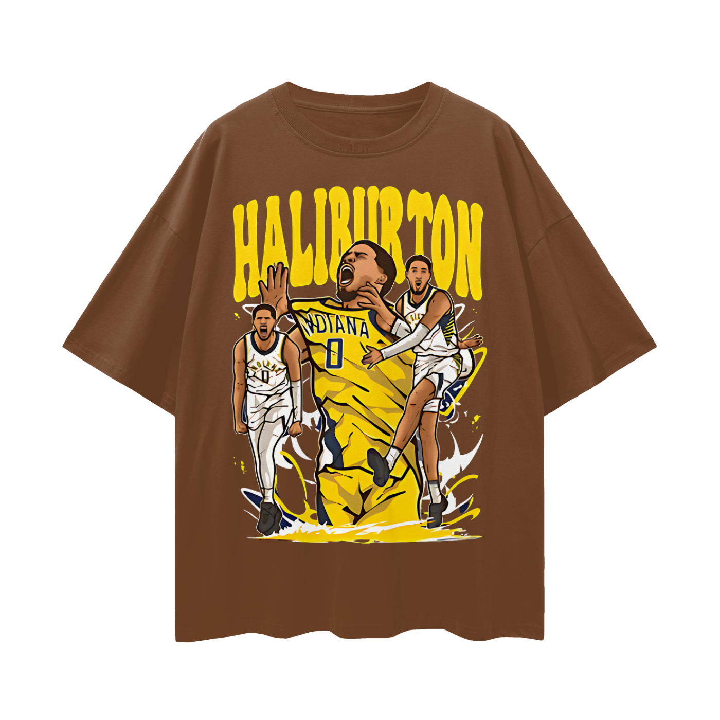 Tyrese Haliburton Pacers 90s Y2K Vintage Like Graphic Oversized T Shirt