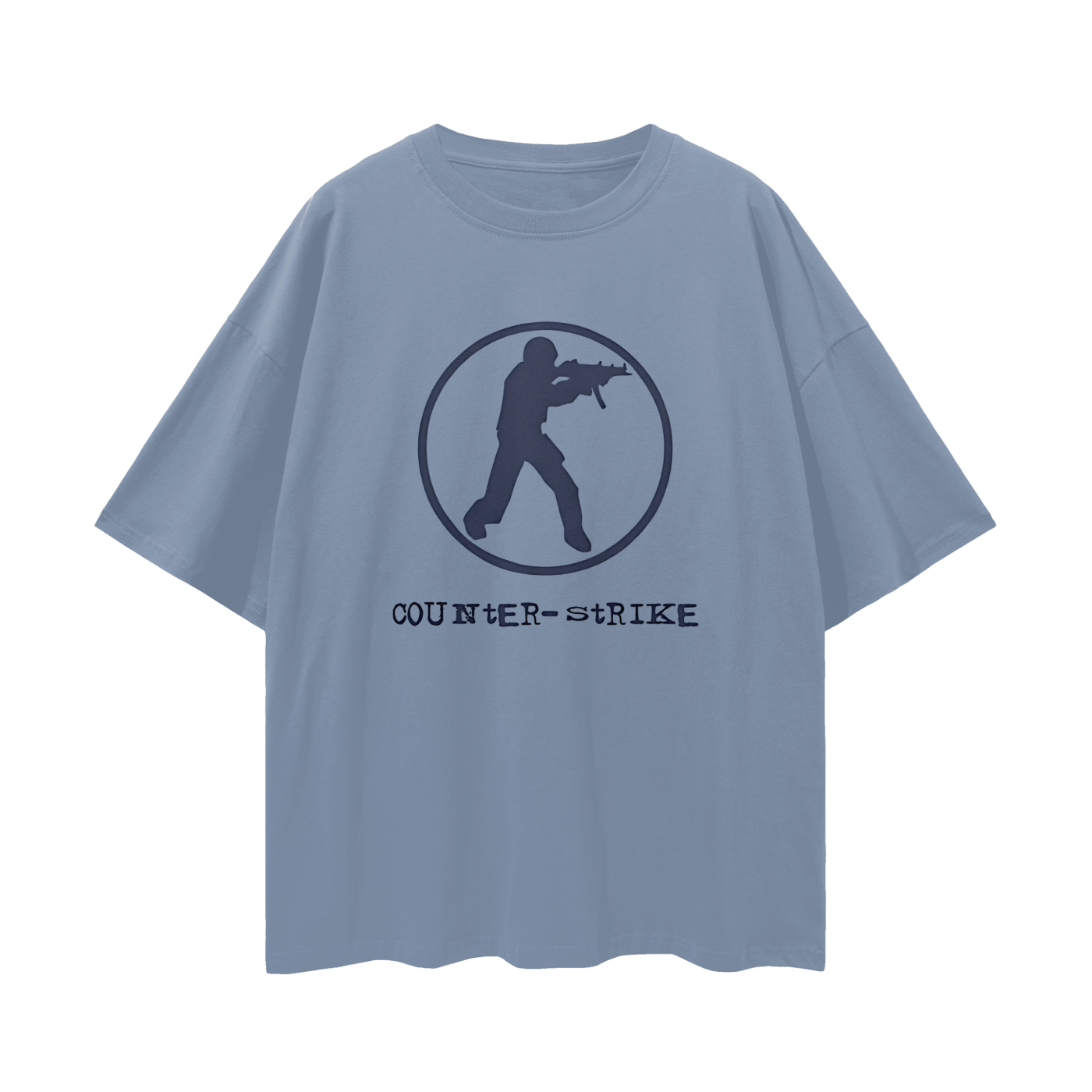 Counter Strike Gaming Graphic Oversized T Shirt