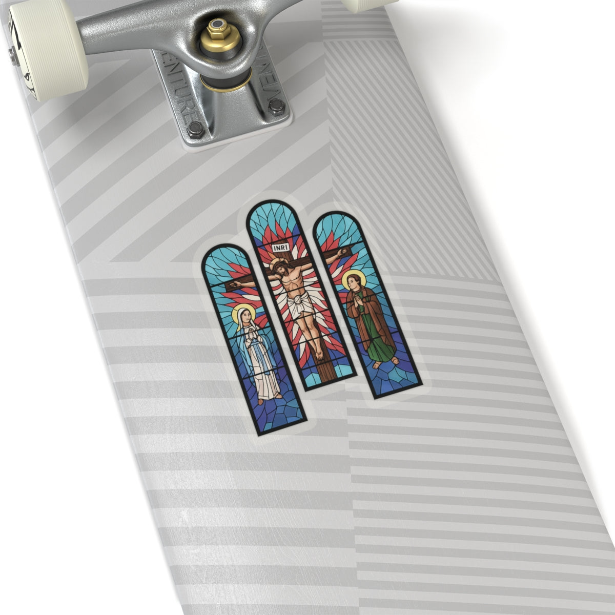 Religious Jesus Cathedral Glass Graphic Sticker