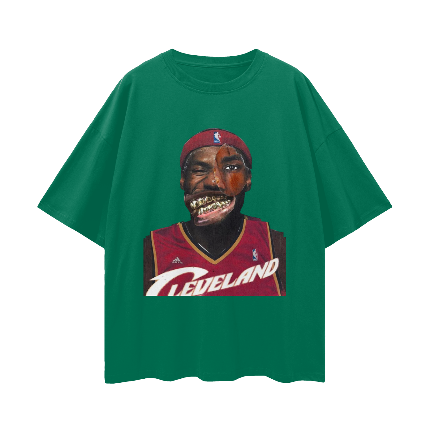 Lebron James Cavs Vintage Like Graphic Oversized T Shirt
