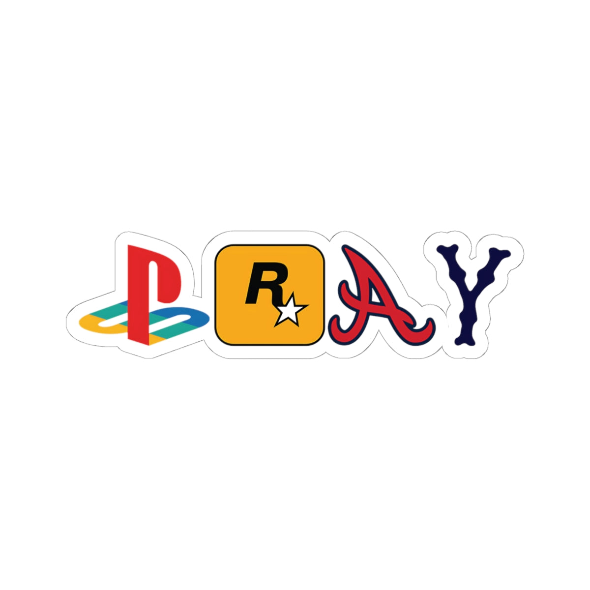 Religious Jesus Pray Logos Sticker