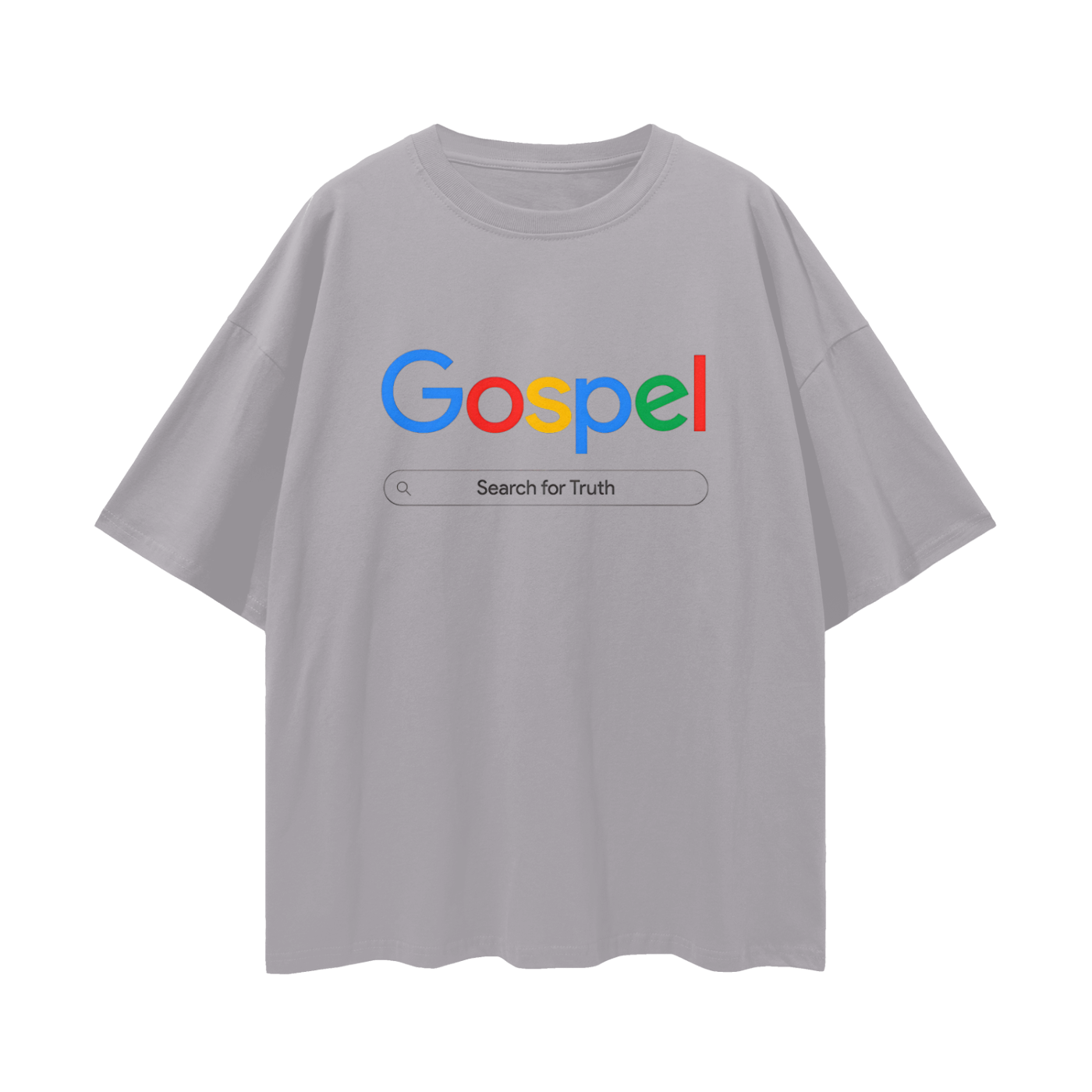 Religious Gospel Google Like Y2K Vintage Like Graphic Oversized T Shirt