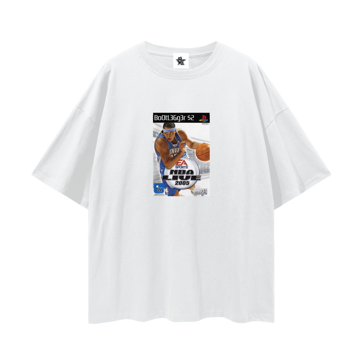 Vintage/Y2K PS2 Nba Live 2005 Bootlegger Oversized T Shirt