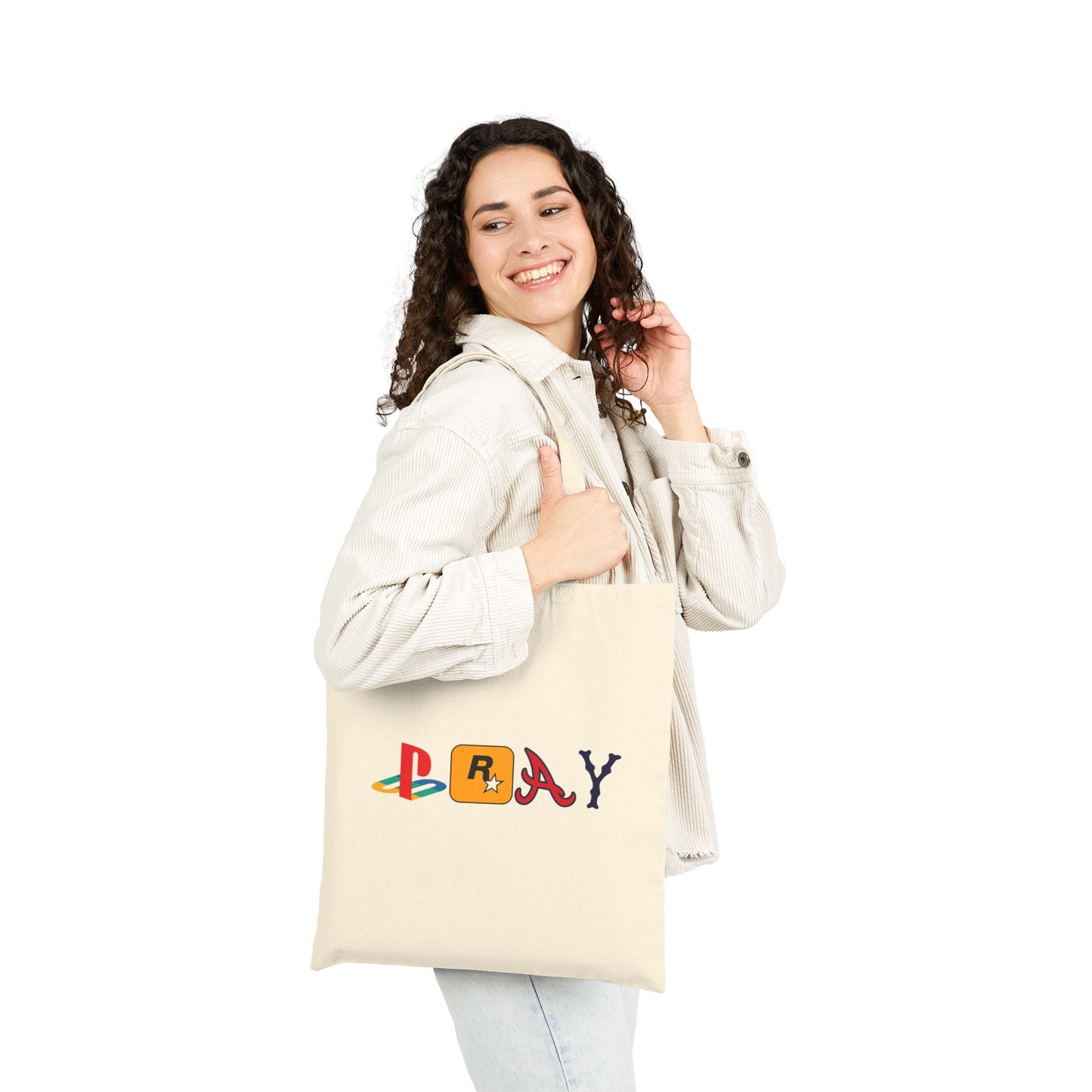 Jesus Pray Tote Bag