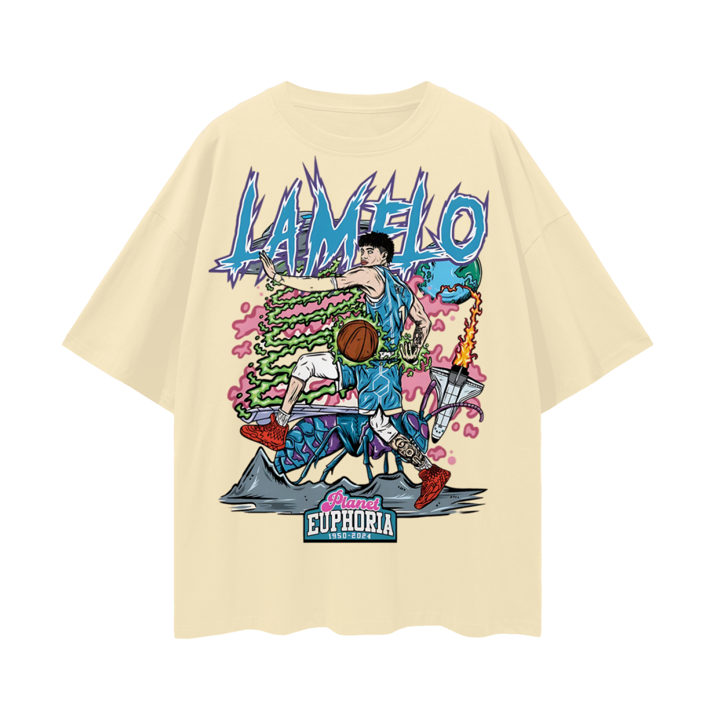LaMelo Ball NBA PA Skeleton Graphic Oversized T Shirt