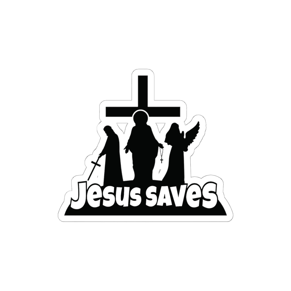 Religious Jesus Saves Fortnite Sticker