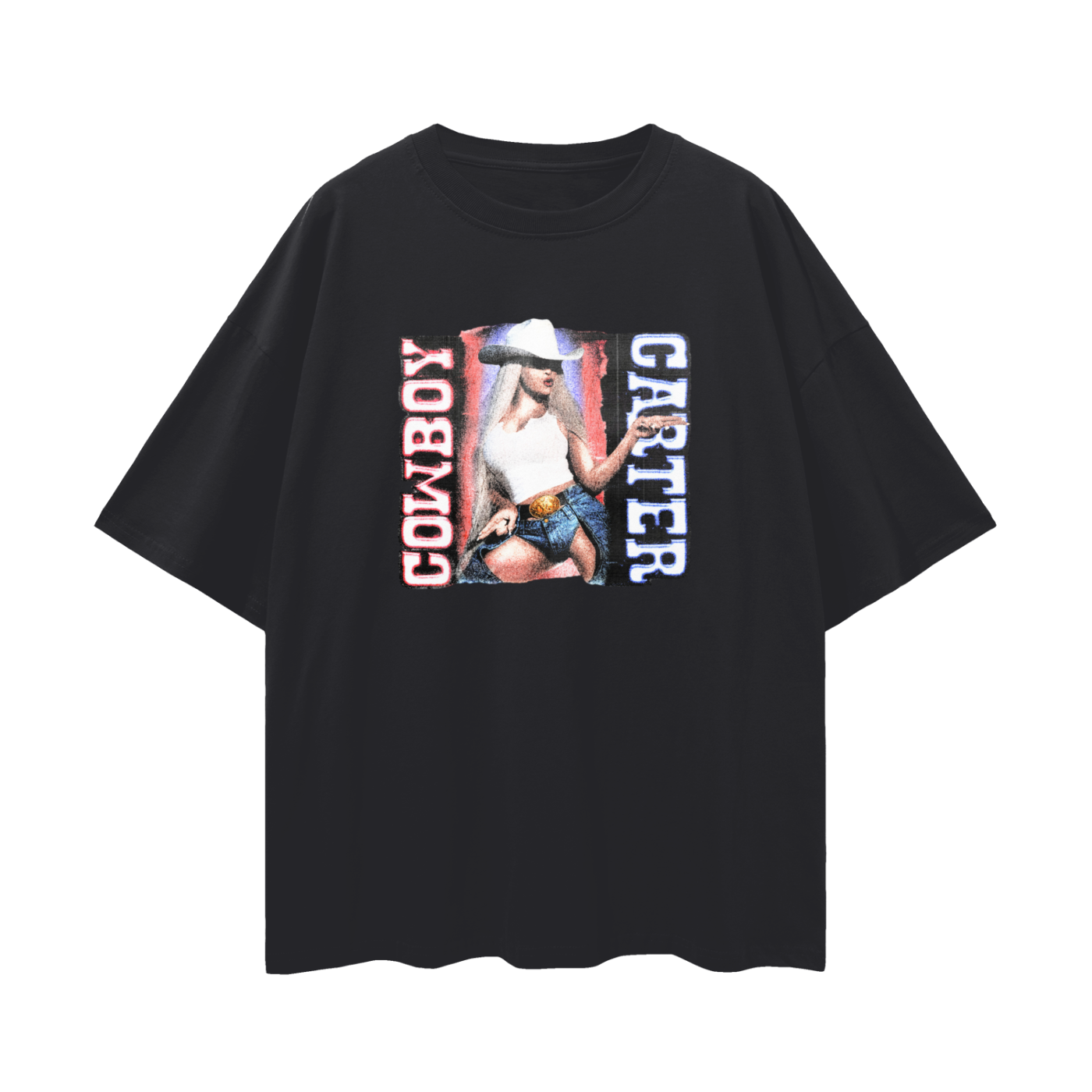 Vintage Like Beyonce Cowboy Carter Graphic Oversized T Shirt