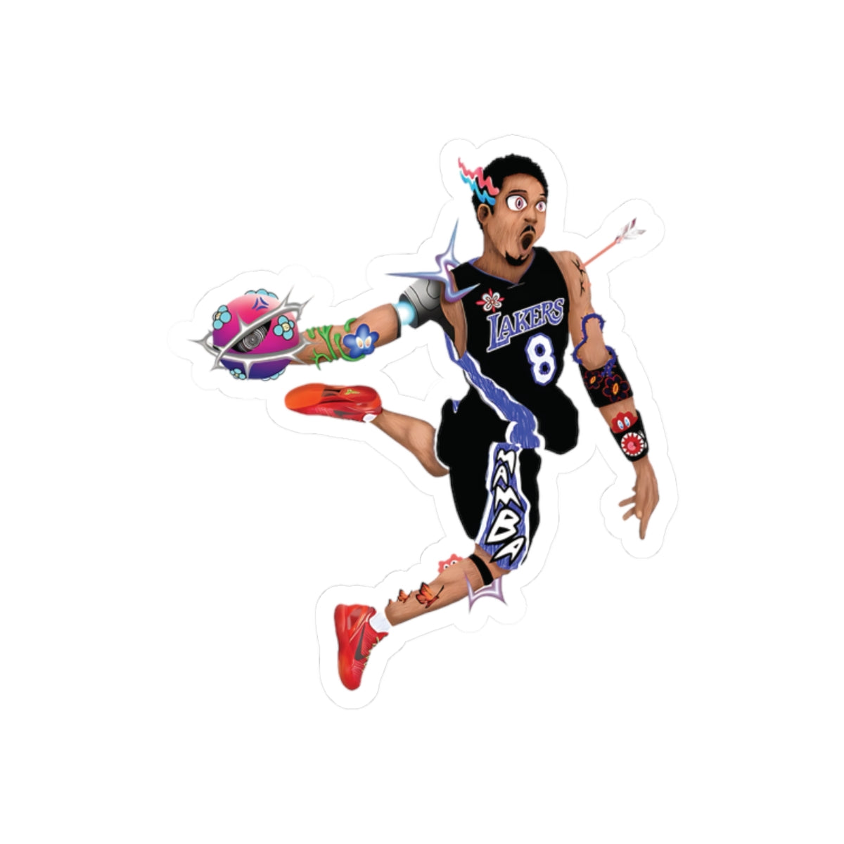 Kobe Bryant Lakers Sticker