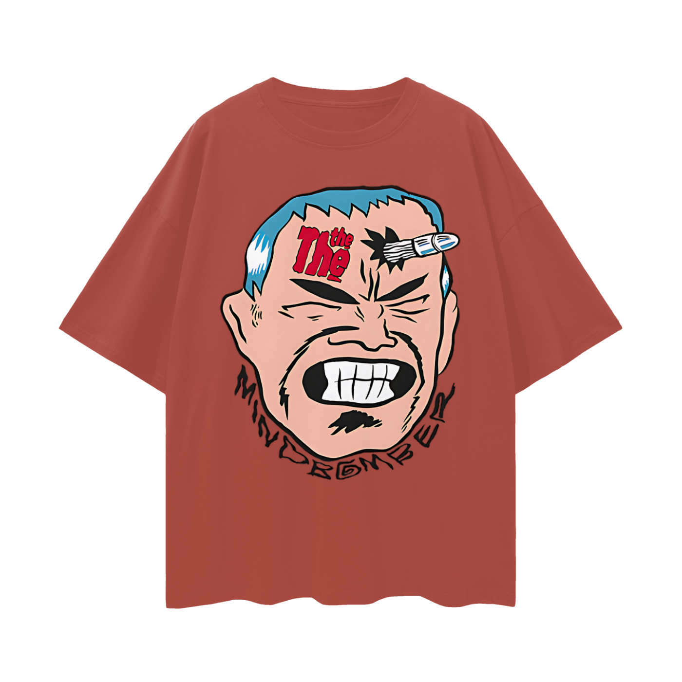 Vintage Like 80s Mind Bomber Graphic Oversized T Shirt