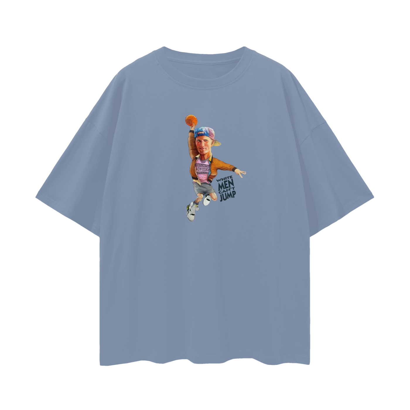 White Men Can't Jump 90s Vintage Like Graphic Oversized T Shirt