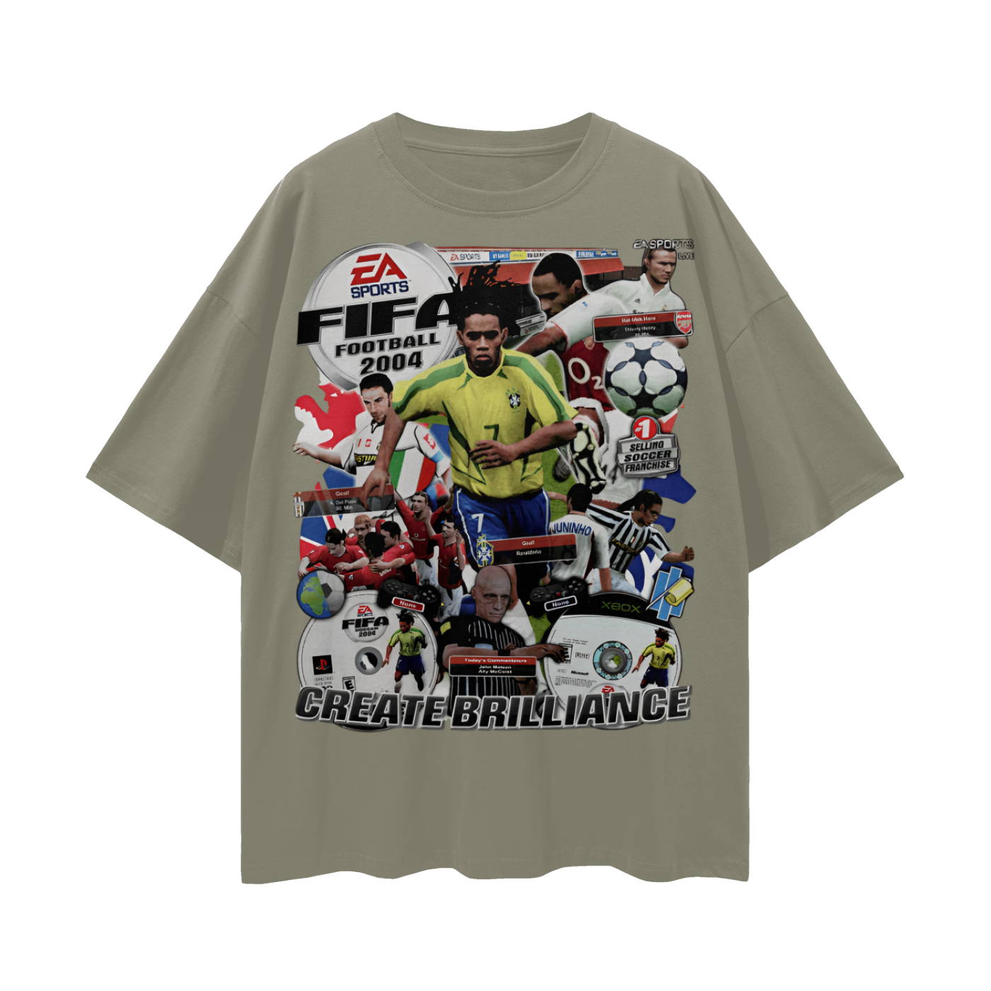 Vintage/Y2K 2004 Fifa Soccer Oversized T Shirt