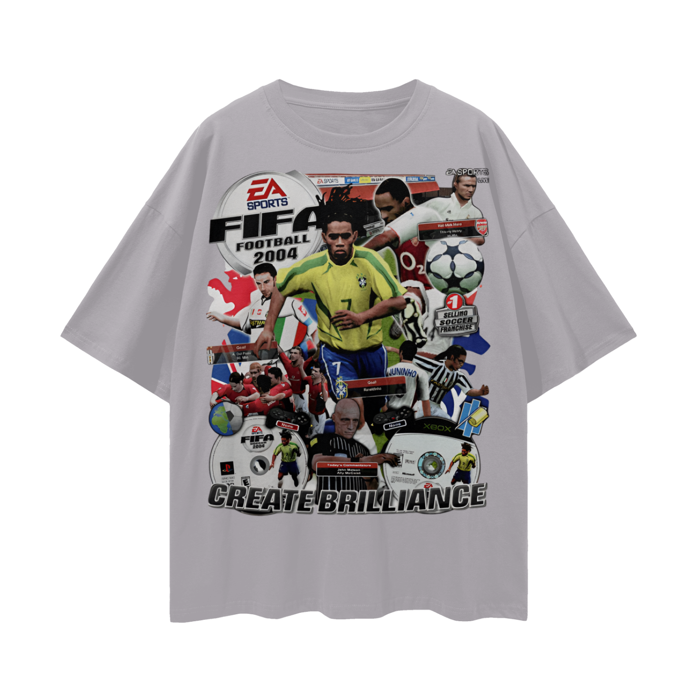 Vintage/Y2K 2004 Fifa Soccer Oversized T Shirt
