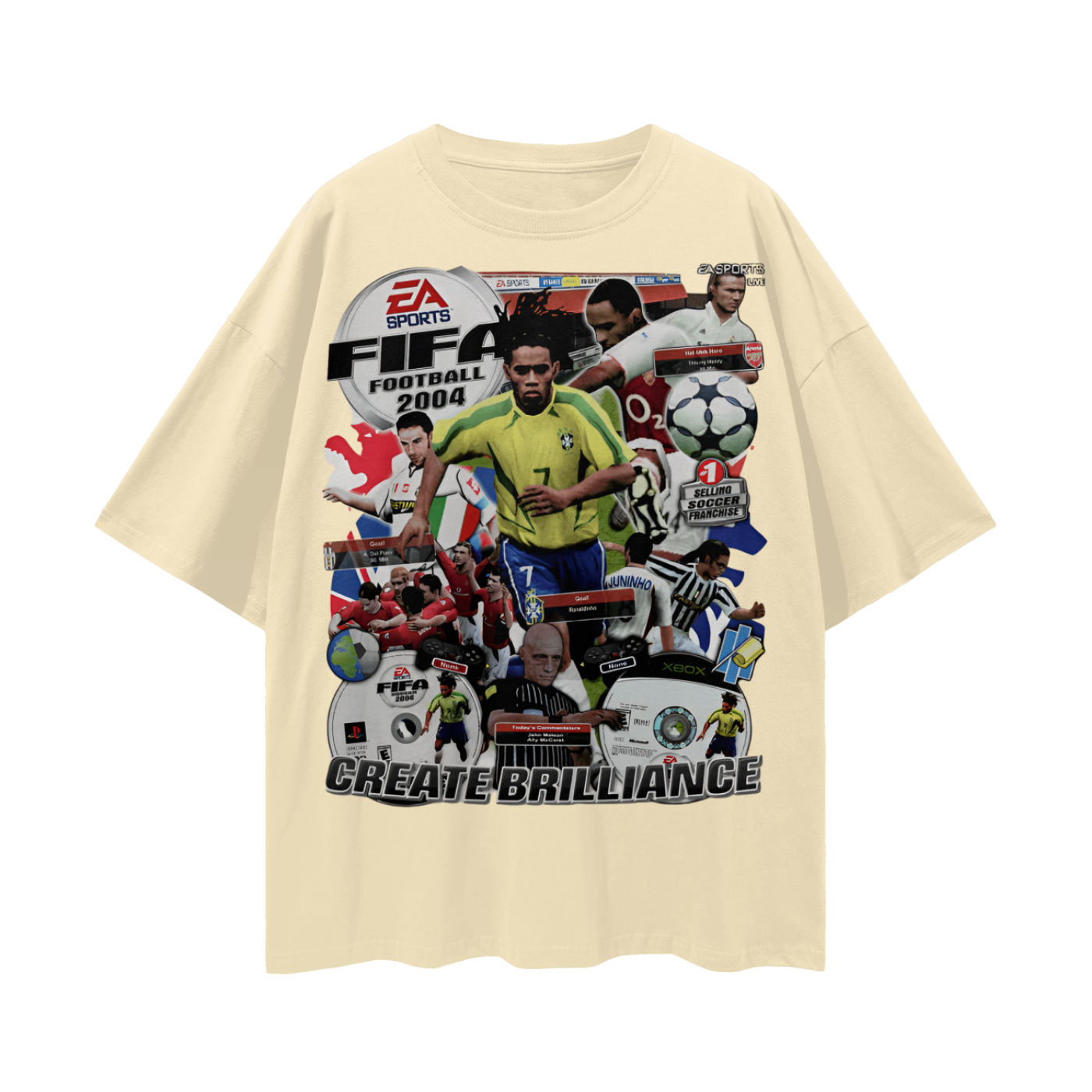 Vintage/Y2K 2004 Fifa Soccer Oversized T Shirt