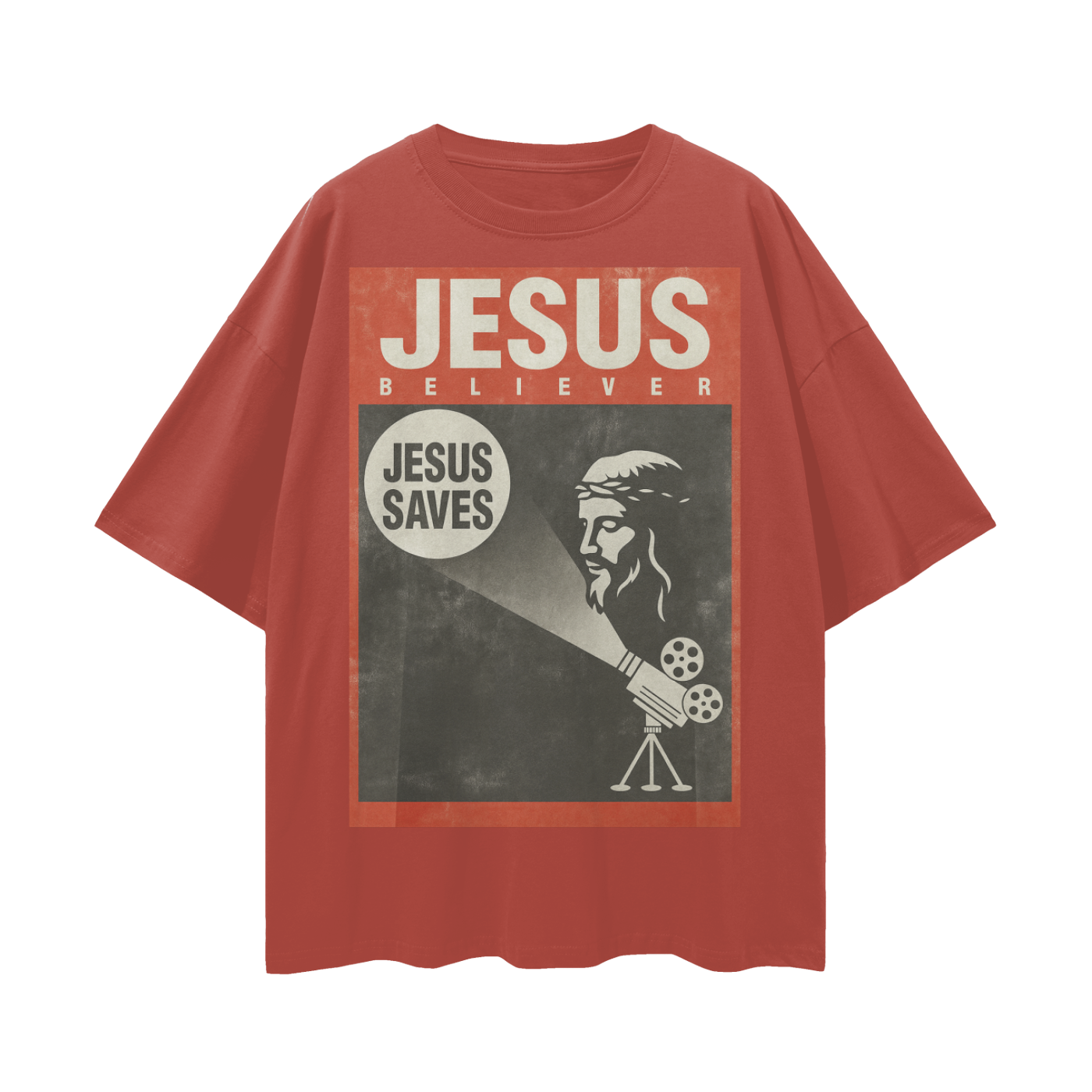 Religious Vintage/Y2K Jesus Believer Oversized T Shirt