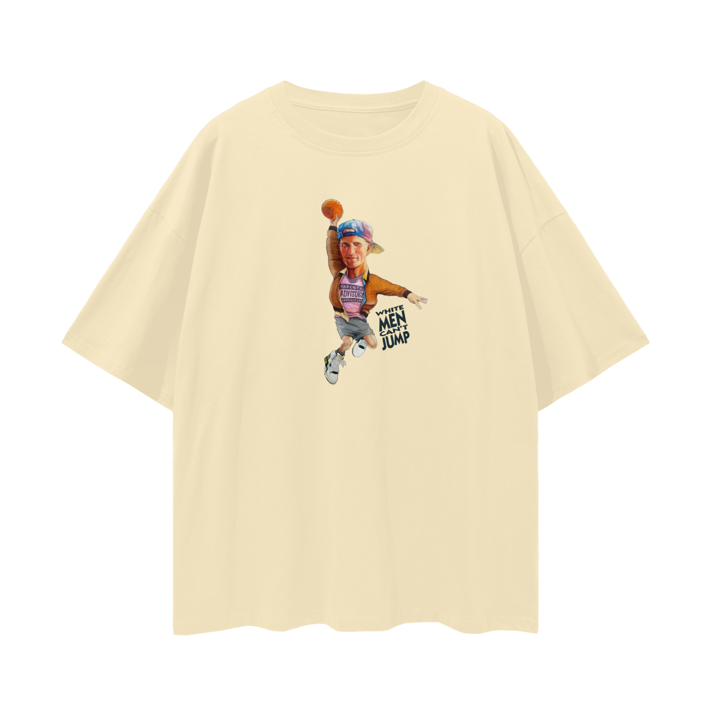 White Men Can't Jump 90s Vintage Like Graphic Oversized T Shirt