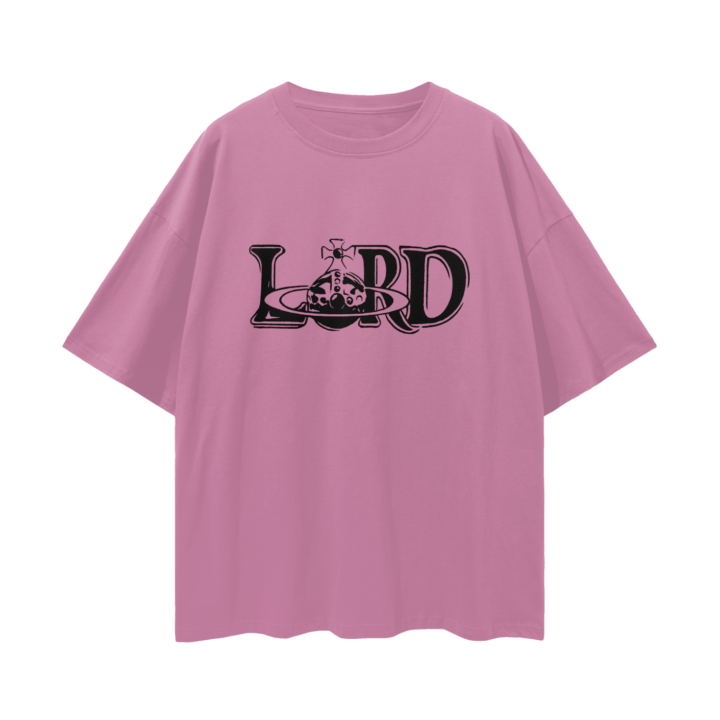 Religious Lord Vivienne Westwood Like Graphic Oversized T Shirt