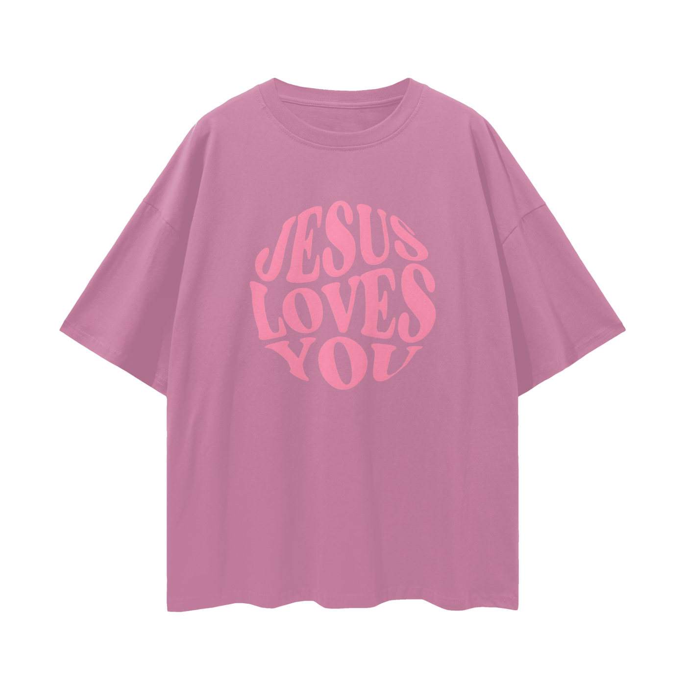 Religious Vintage/Y2K Jesus Loves You Oversized T Shirt