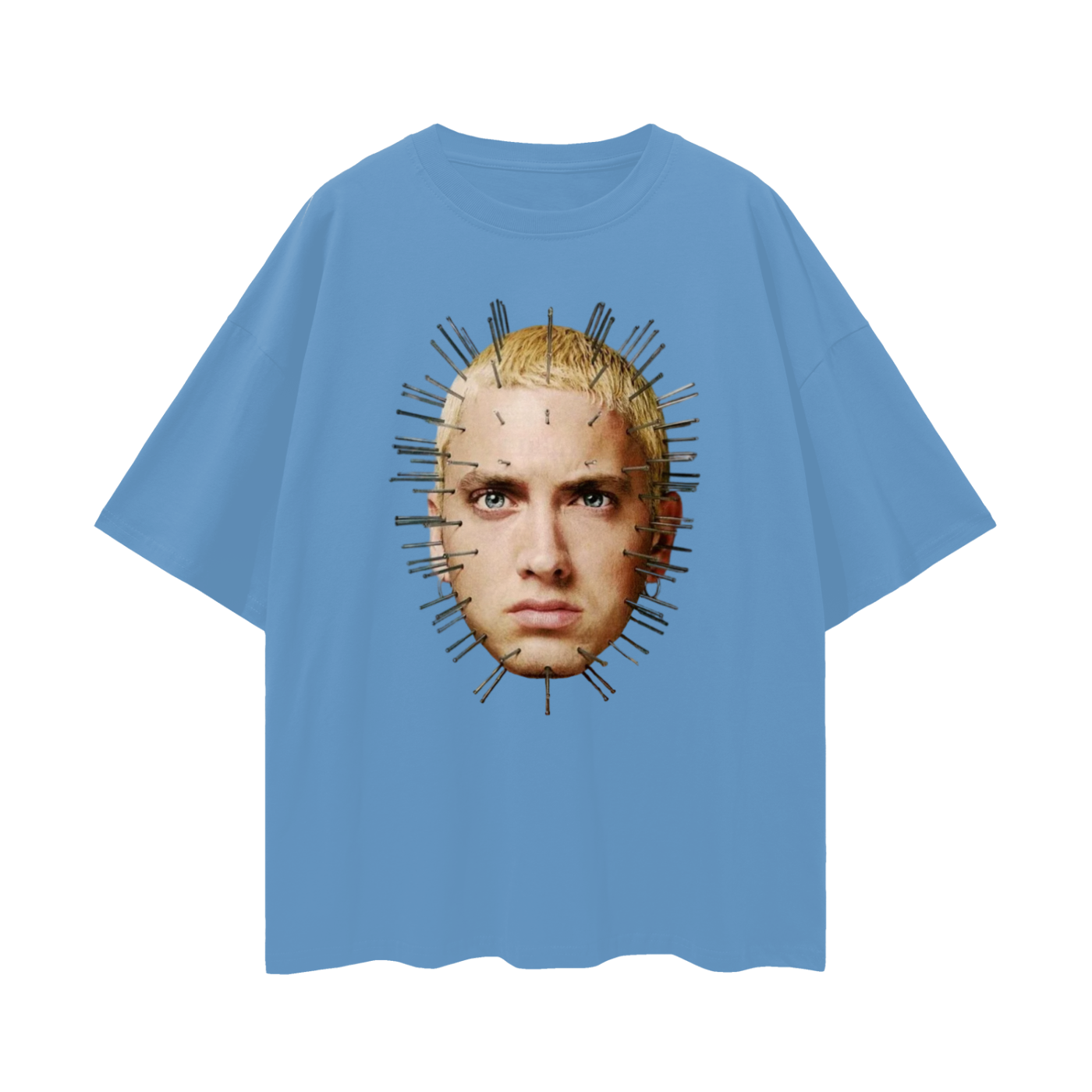 Vintage Like Nail Head Eminem Graphic Oversized T Shirt