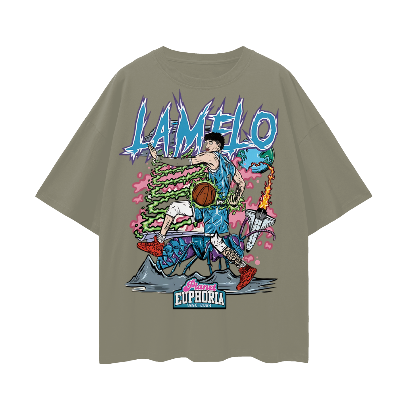LaMelo Ball NBA PA Skeleton Graphic Oversized T Shirt